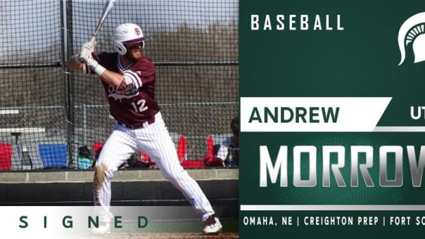 Andrew Morrow New Addition for  Michigan State baseball (PHOTO:  MSU SID)